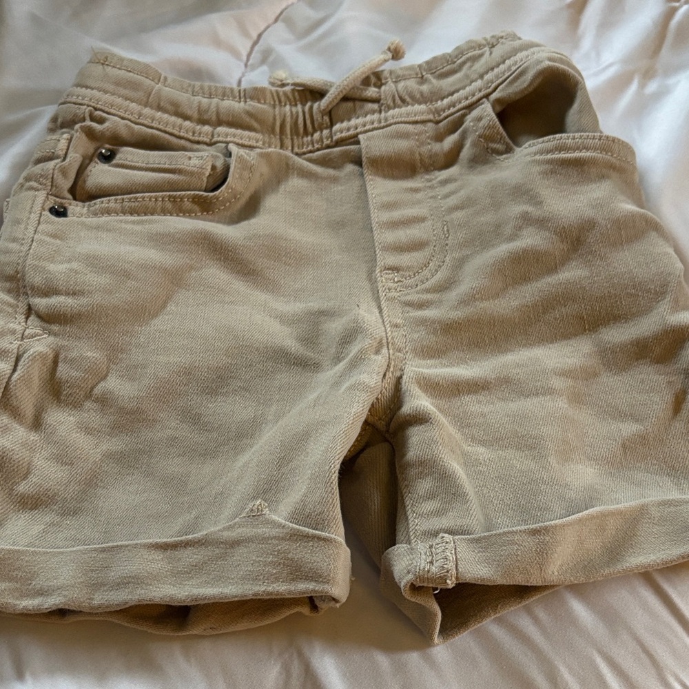 Cat & Jack Tan Drawstring Casual Shorts